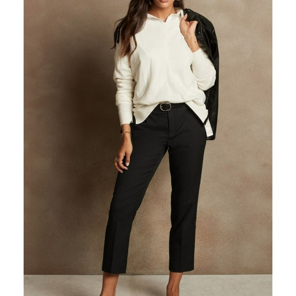 Banana Republic Avery Mid Rise Straight fit Hip & Tight Ankle Women's Pant Size